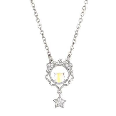 Constellation Rhinestone Pendant Necklace