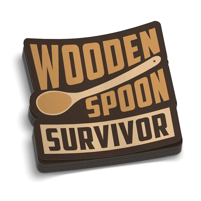 Wooden Spoon Hard Hat Decal