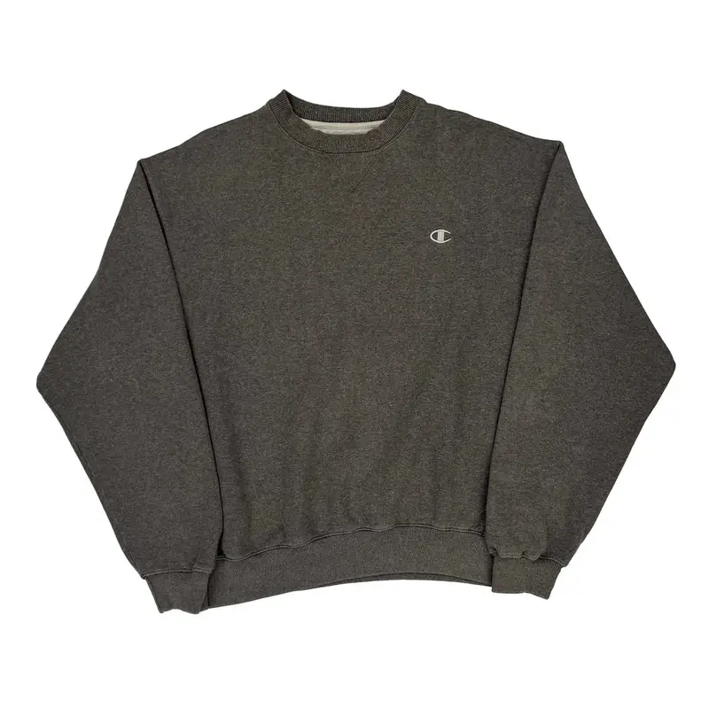 Champion Sweatshirt - XL Grey Cotton Blend