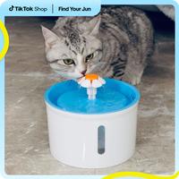 VAGAVA Cat Water Fountain, 1.6L/56oz BPA-Free Automatic Pet Drinking Fountain with Ultra Quiet Pump & Visible Water Level, Pe...