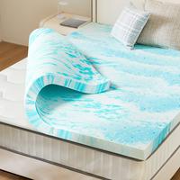 【Fathers Day Gift】FurniChic Haven Gel Memory Foam Mattress for Back Pain, Blue,Cooling and Soft, Breathable