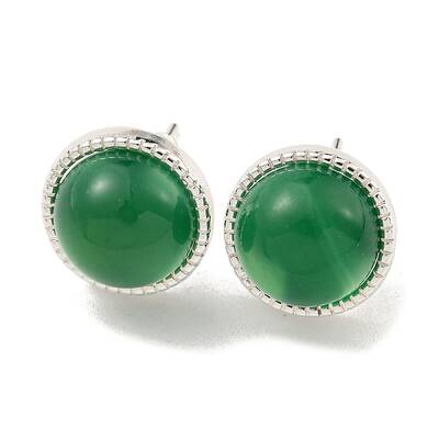Natural Agate Stud Earrings