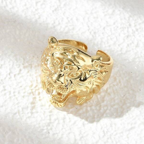 Brass Cuff Rings for Women Men