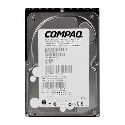 233806-003 HP 36.4GB Ultra-160 SCSI 10000 3.5-inch Hard Drive