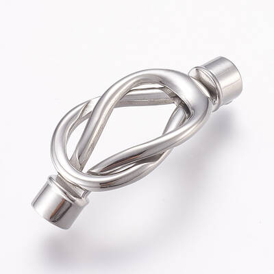 Tarnish Resistant 304 Stainless Steel Magnetic Clasps with Glue-in Ends