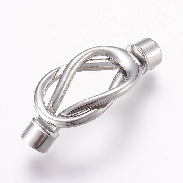 Tarnish Resistant 304 Stainless Steel Magnetic Clasps with Glue-in Ends