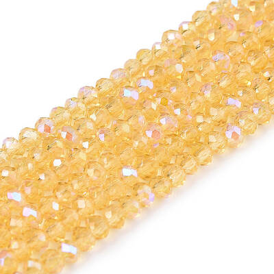 Electroplate Glass Beads Strands