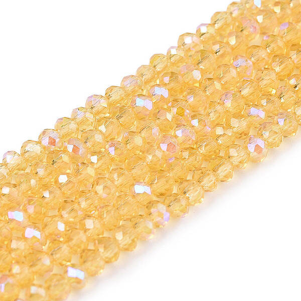 Electroplate Glass Beads Strands