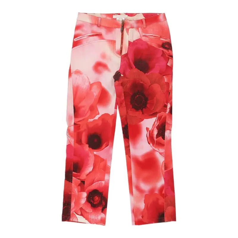 Roberto Cavalli Cropped Jeans - 28W UK 8 Red Cotton | Size: UK 8