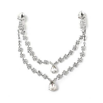 Alloy Rhinestone Hair Chain