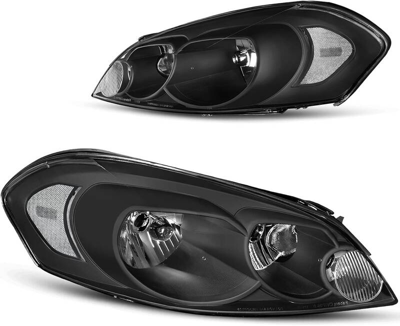 YITAMOTOR® Headlights Assembly Compatible with 2006-2013 Chevrolet Impala / 14-16 Chevy Impala Limited / 2006 2007 Monte Car...