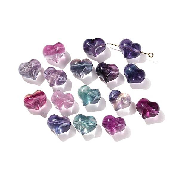 Natural Fluorite Carved Beads