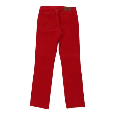 Lauren Ralph Lauren Cord Trousers - 30W UK 8 Red Cotton