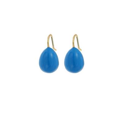 304 Stainless Steel Enamel Teardrop Dangle Earrings for Women