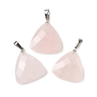 Natural Rose Quartz Pendants