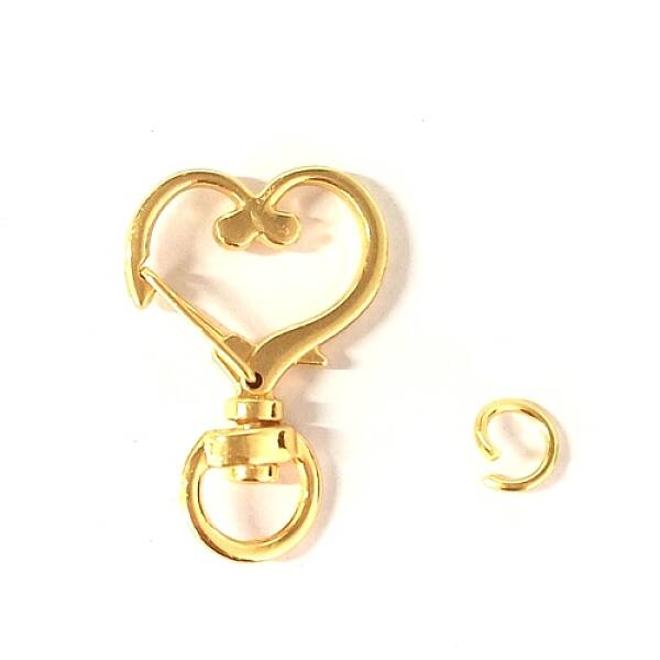 Heart Alloy Swivel Clasps