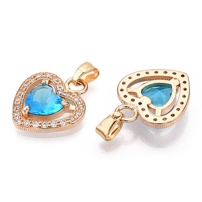 Faceted Glass Charms