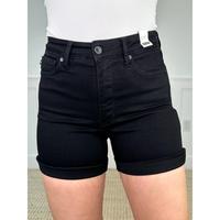 Judy Blue Layne Tummy Control High Rise Black Shorts