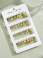 Fashionable Rhinestone Decorated Hoop Earrings, Fashion Jewelry for Party, Daily Decor, Trendy All-match & Exquisite Jewelry ...