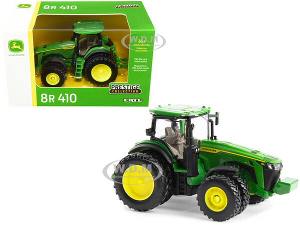 John Deere 8R 410 Tractor with Dual Wheels Green \