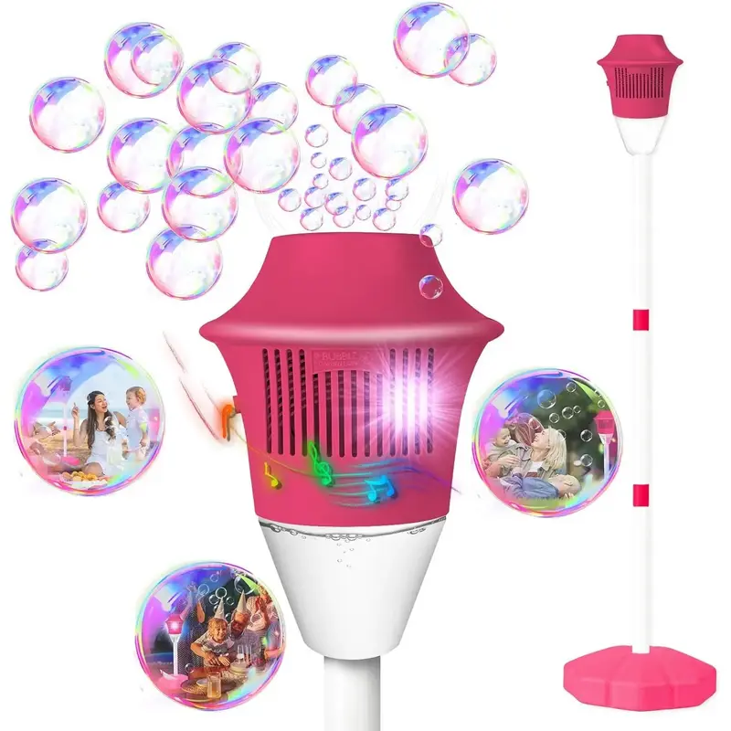 Bubble Machine with Light for Kids, Automatic Height 47\