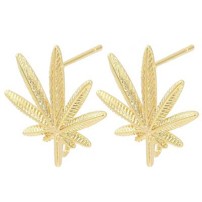 Brass Stud Earring Findings