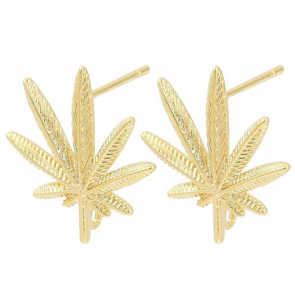 Brass Stud Earring Findings