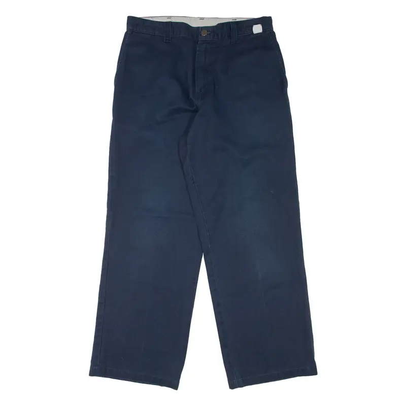 DICKIES Workwear Mens Trousers Blue Relaxed Straight W33 L28