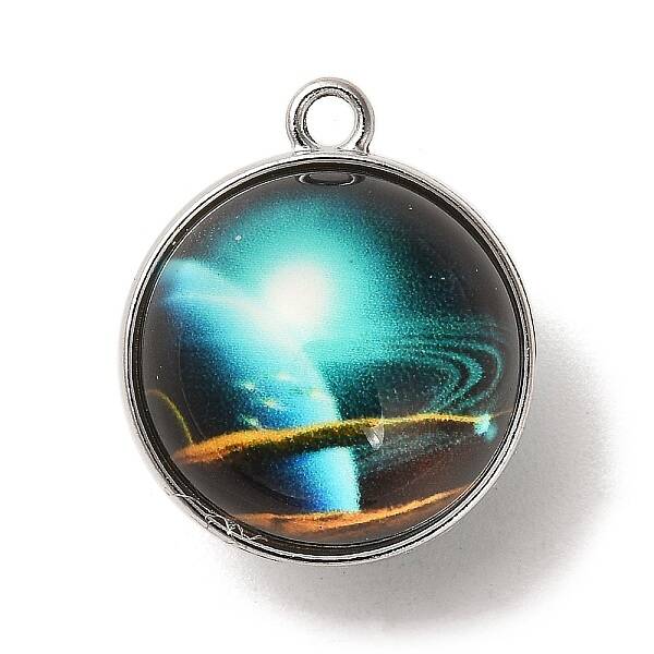 Galaxy Theme Luminous Glass Ball Pendants