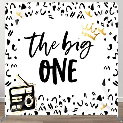 The Big One Fabric Backdrop Cover for Birthday Party - Aperturee