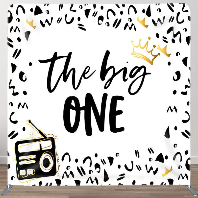 The Big One Fabric Backdrop Cover for Birthday Party - Aperturee