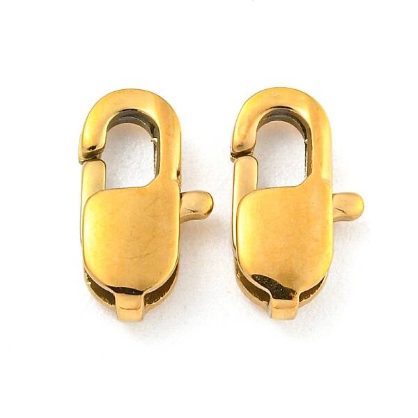 Ion Plating(IP) 304 Stainless Steel Lobster Claw Clasps