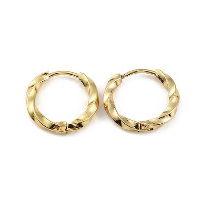 Ion Plating(IP) 304 Stainless Steel Hoop Earrings