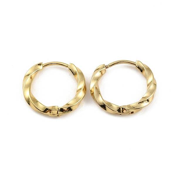 Ion Plating(IP) 304 Stainless Steel Hoop Earrings
