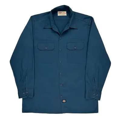 Workwear Dickies Shirt - Large Blue Polyester Blend | Size: large