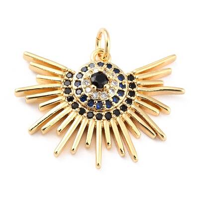 Brass Cubic Zirconia Pendants