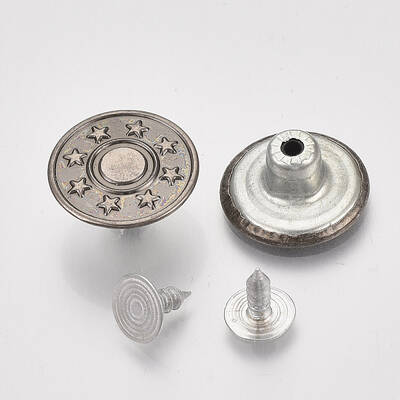 Iron Button Pins for Jeans
