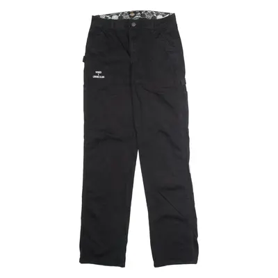 DICKIES X Lurking Class Carpenter Mens Twill Trousers Black Straight W27 L32