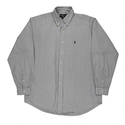 Blake Ralph Lauren Checked Shirt - Large Blue Cotton | Size: large