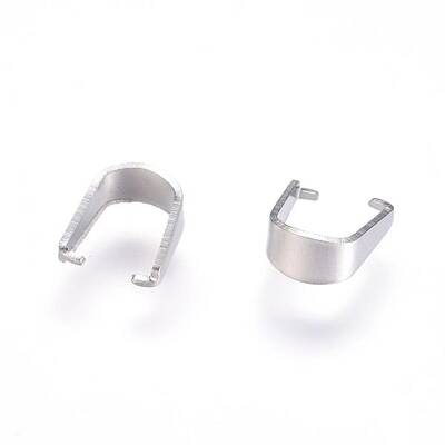 Tarnish Resistant 201 Stainless Steel Snap on Bails
