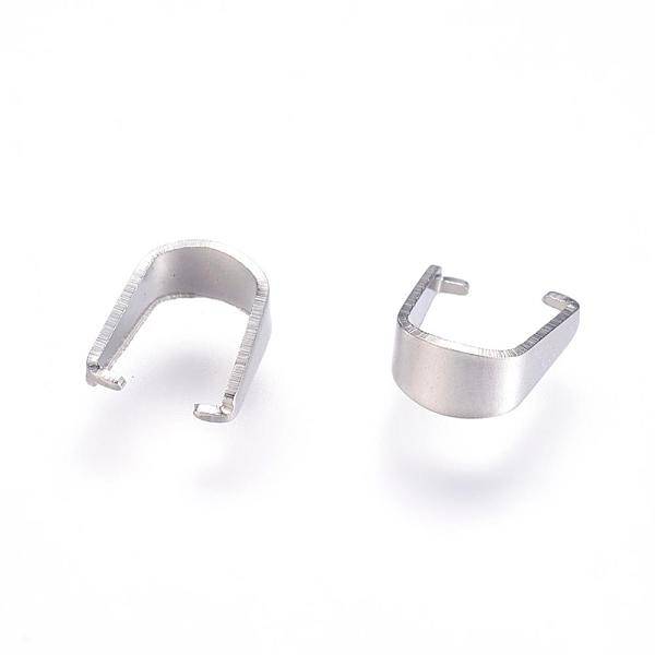 Tarnish Resistant 201 Stainless Steel Snap on Bails