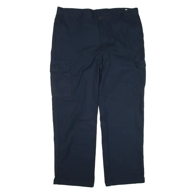 DICKIES Cargo Workwear Trousers Blue Regular Straight Mens W40 L32