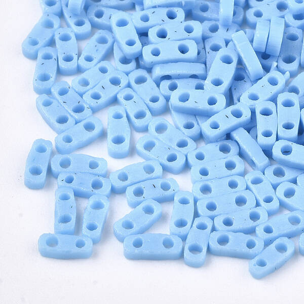 2-Hole Opaque Glass Seed Beads