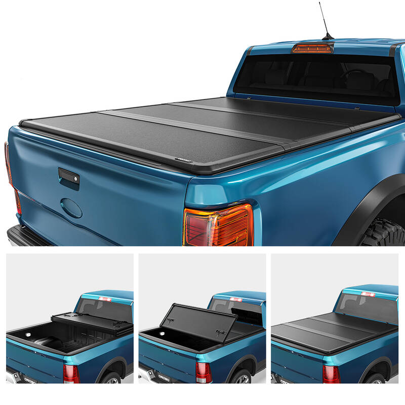 OEDRO 4.5FT Hard Tri-fold Tonneau Cover Fold Truck Bed Covers Compatible with 2022 2023 2024 2025 Ford Maverick with 4.5 Feet...
