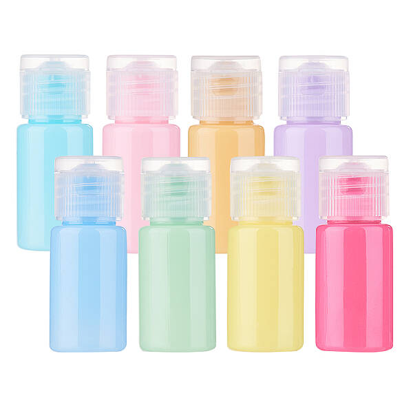 Macaron Color Empty Flip Cap Plastic Bottle Container