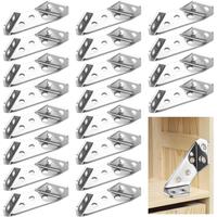 20 count Universal Furniture Corner Connector, Stainless Steel Angle Corner Brackets, Corner Bracket for , Corner Braces for ...