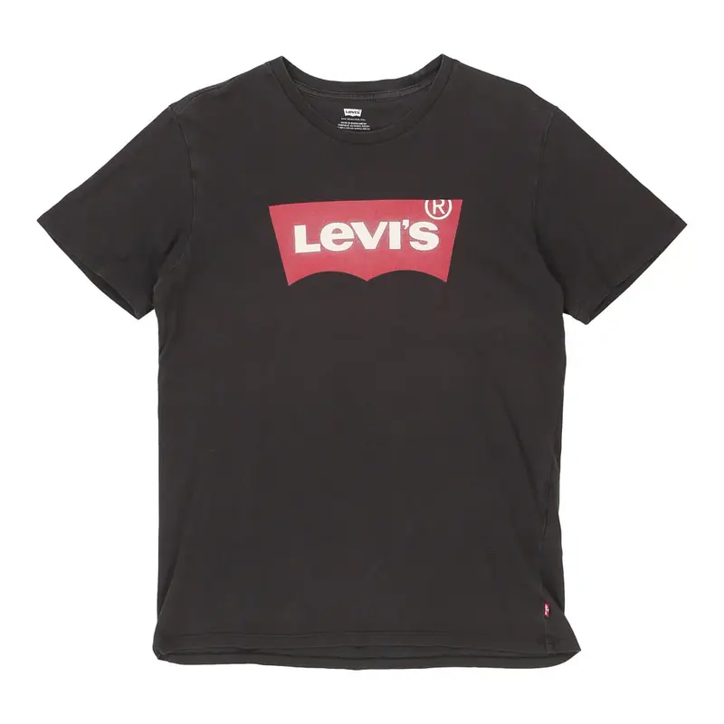 Levis Graphic T-Shirt - Medium Black Cotton
