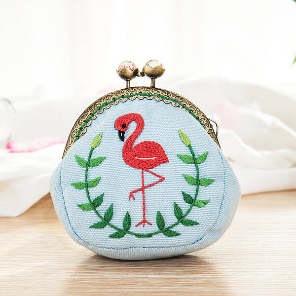 DIY Kiss Lock Coin Purse Embroidery Kit