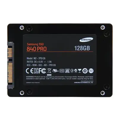 MZ-7PD128 Samsung 840 PRO Series 128GB Multi-Level Cell SATA 6Gb/s 2.5-Inch Solid State Drive