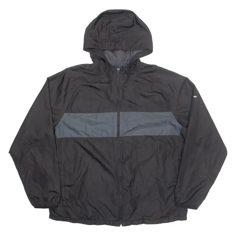 STARTER Mens Jacket Black Hooded XL